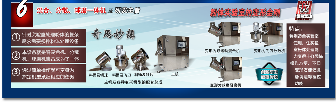 雙運(yùn)動(dòng)實(shí)驗(yàn)室臺(tái)式小型混合機(jī)